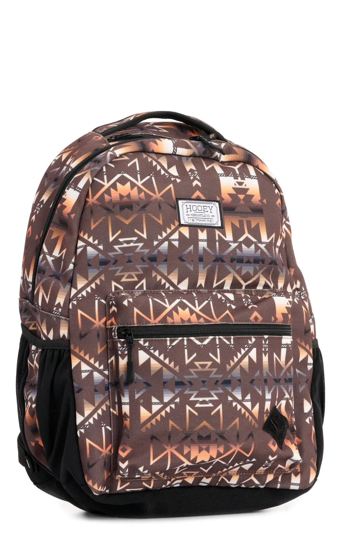 Hooey Recess Dark Chocolate Cream & Tangerine Aztec Backpack