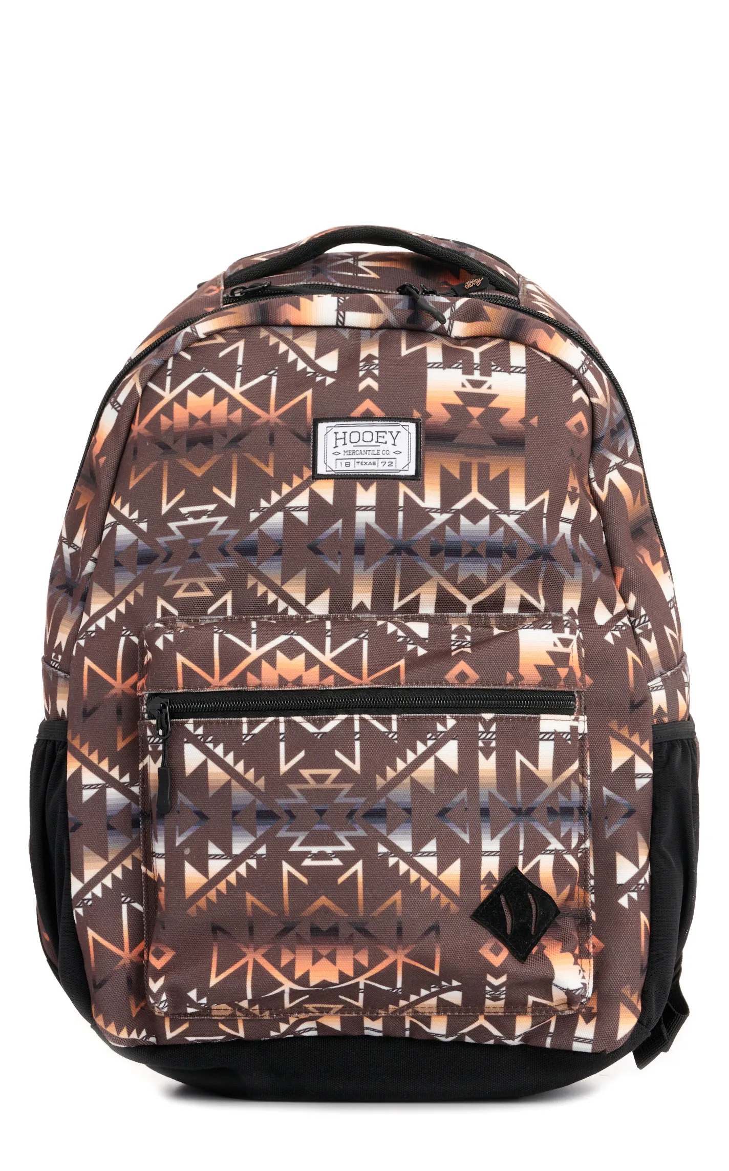 Hooey Recess Dark Chocolate Cream & Tangerine Aztec Backpack