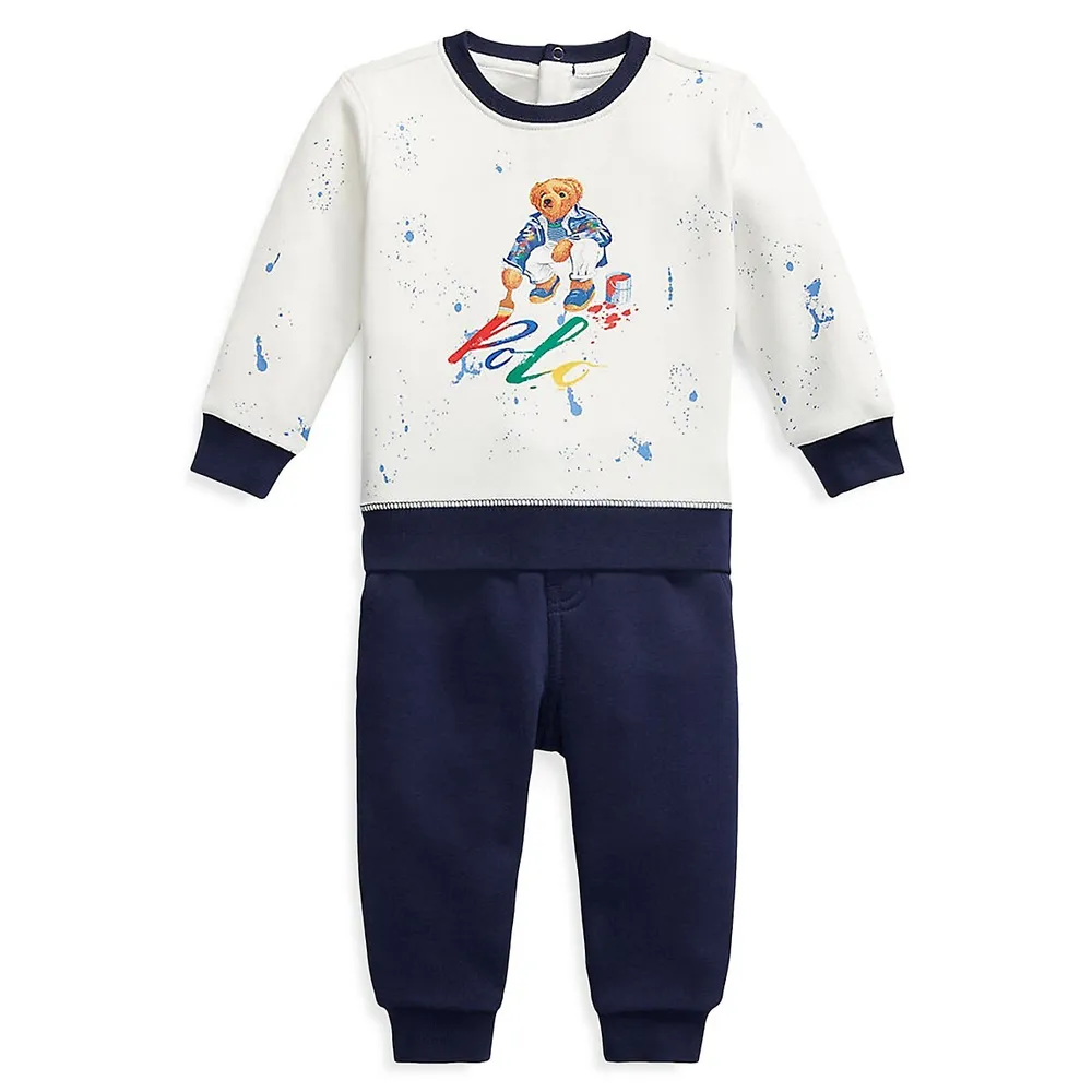 Hudson's Bay Baby's 2-Piece Polo Bear Sweatshirt & Joggers Set