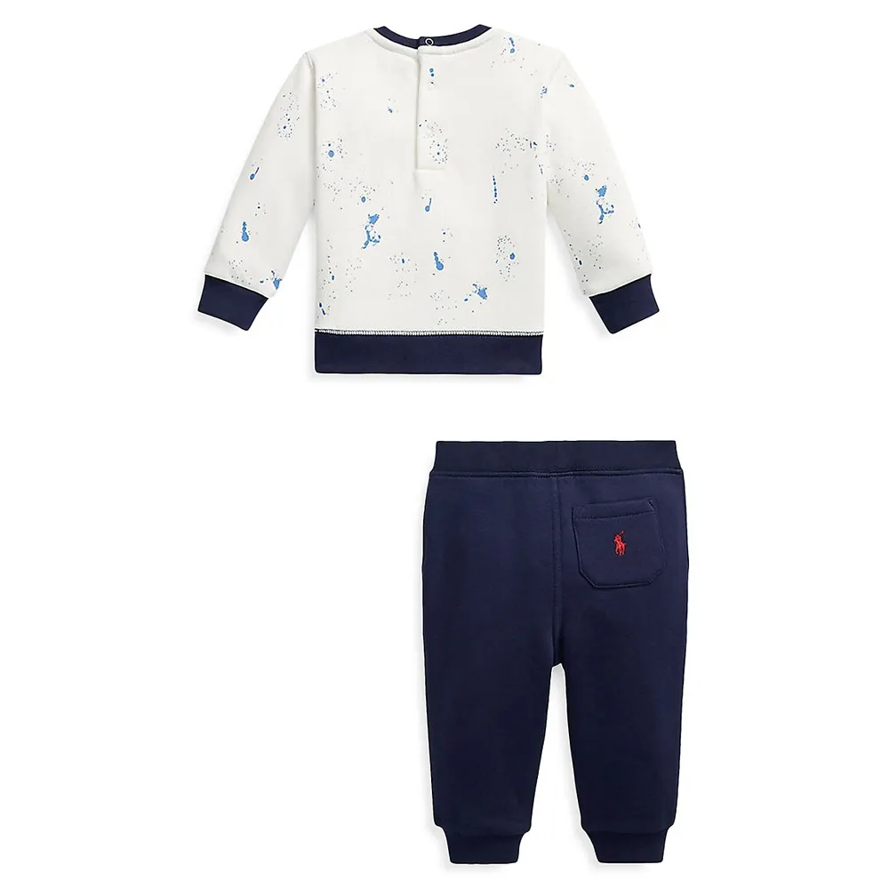 Hudson's Bay Baby's 2-Piece Polo Bear Sweatshirt & Joggers Set