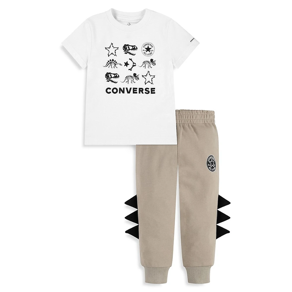 Hudson's Bay Little Boy's 2-Piece Dinos T-Shirt & Joggers Set