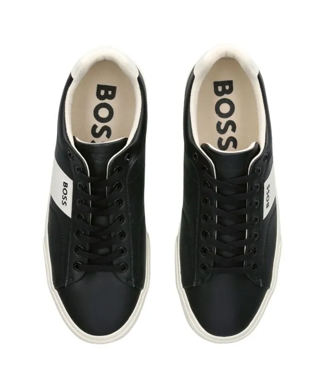 Hugo Boss Aiden Tenn Mens Leather Trainers - 4063541124 at kular fashion