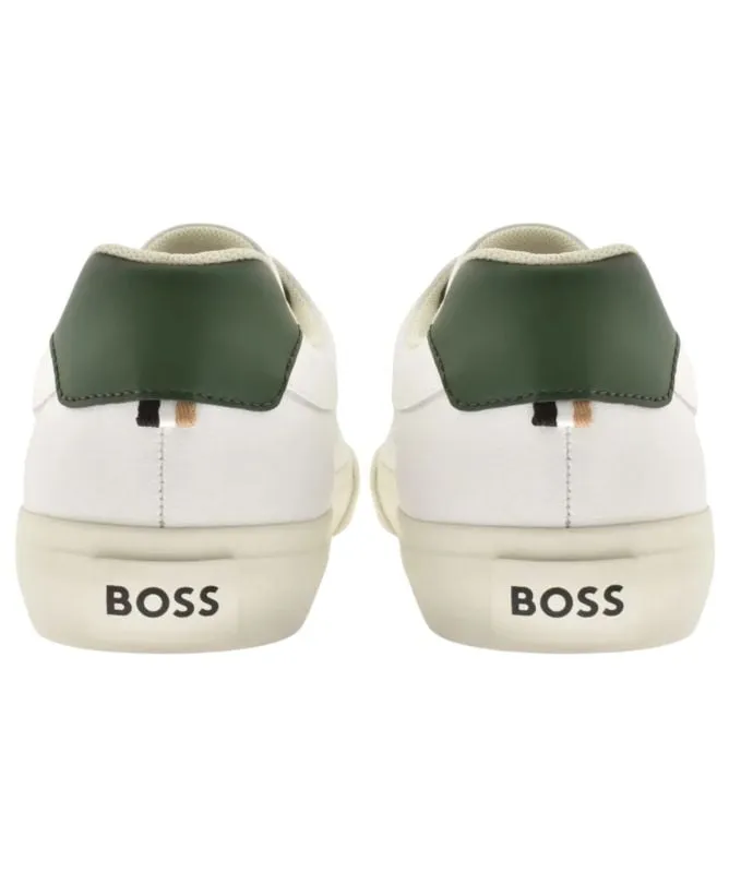 Hugo Boss Aiden Tenn Mens Leather Trainers - 4063541124 at kular fashion