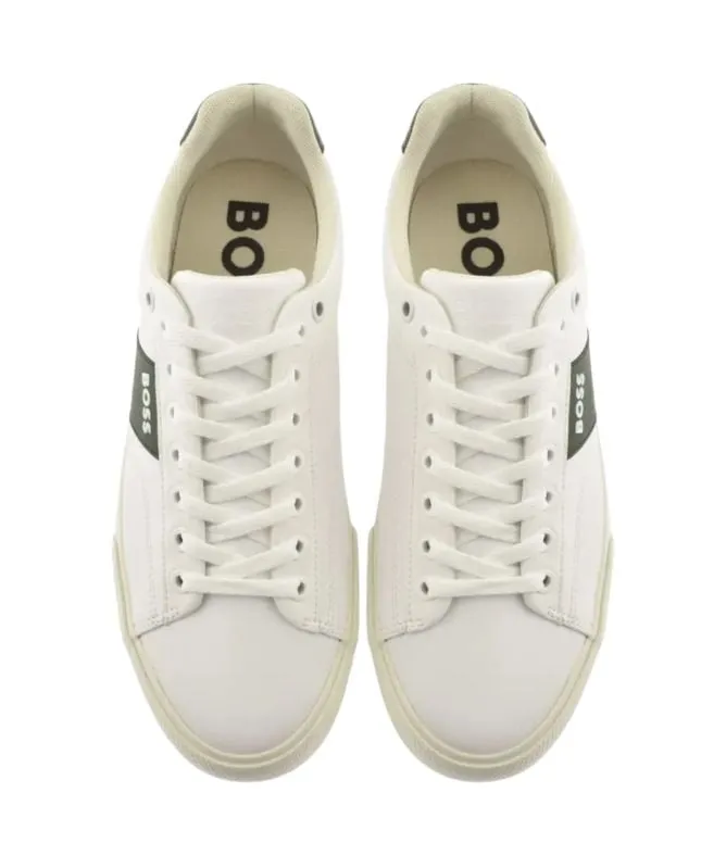 Hugo Boss Aiden Tenn Mens Leather Trainers - 4063541124 at kular fashion