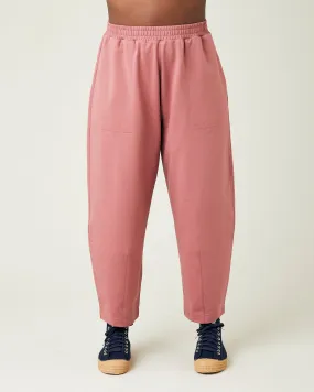 Huxley Dusty Pink Cotton Jersey Trousers