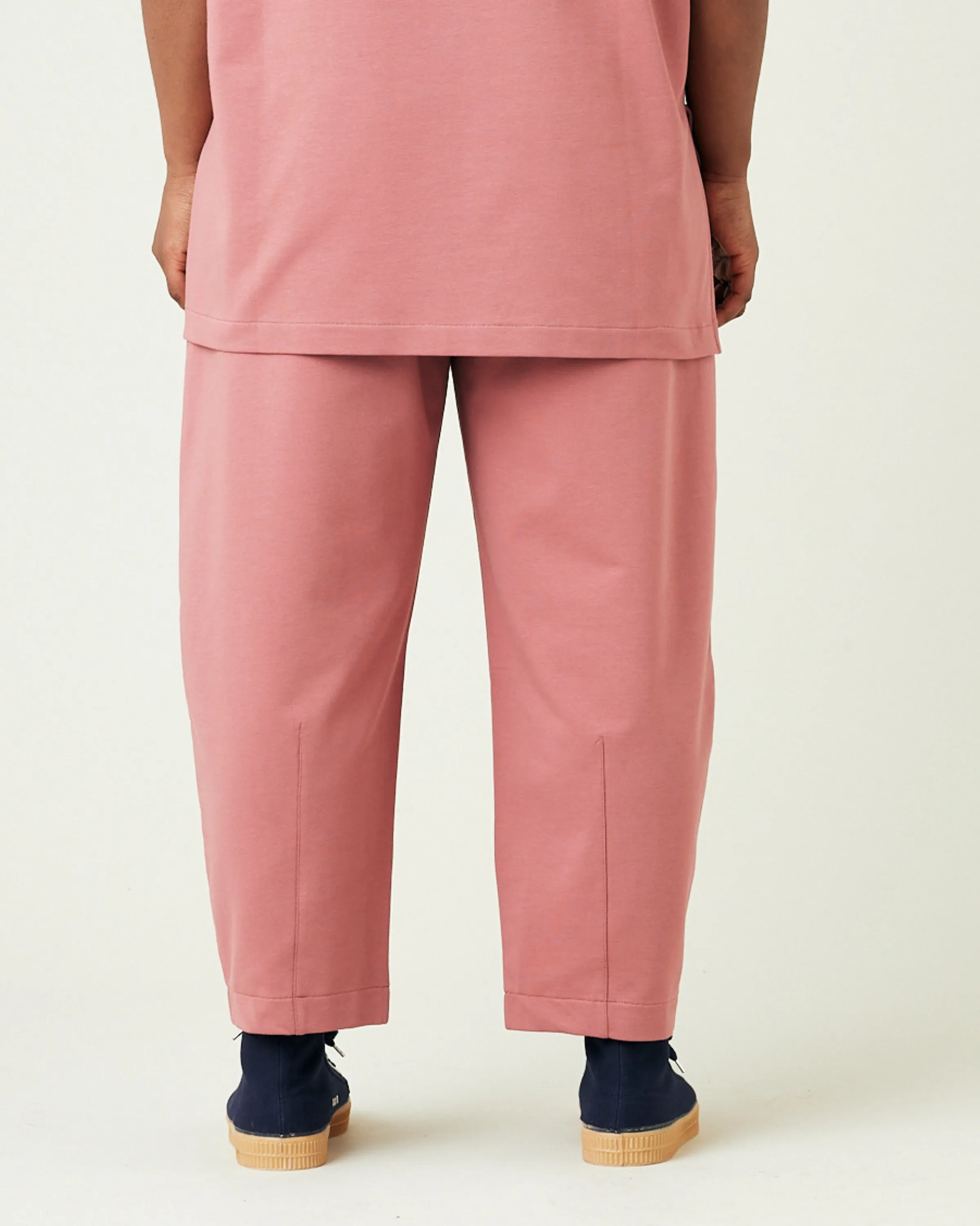 Huxley Dusty Pink Cotton Jersey Trousers