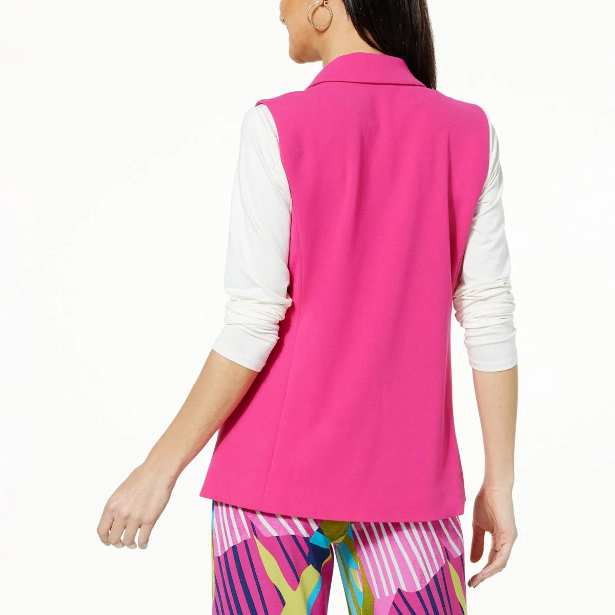      IMAN Global Chic Notch Collar Vest      