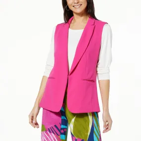      IMAN Global Chic Notch Collar Vest      