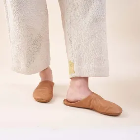 Indoor Slipper Vegetable Tanned Leather