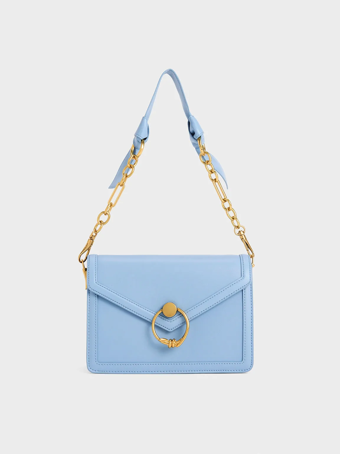 Joelle Envelope Shoulder Bag - Light Blue