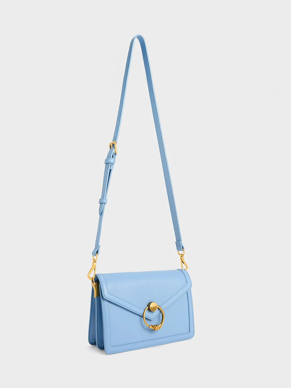 Joelle Envelope Shoulder Bag - Light Blue