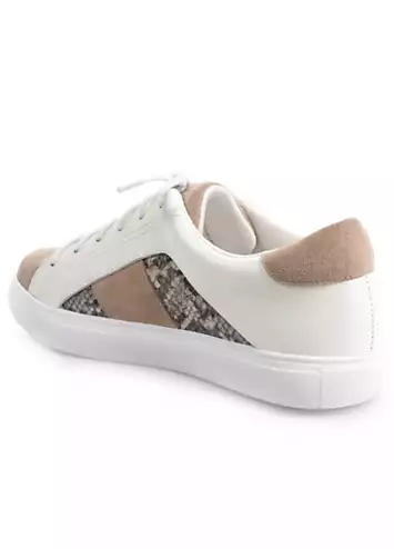 Kaleidoscope Snake Mix Lace-Up Trainers | Look Again