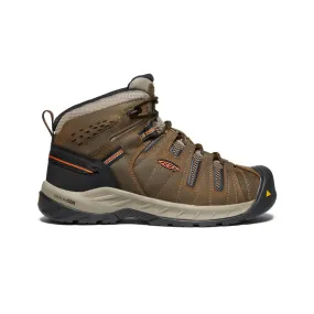 Keen Men's Flint II Boot (Soft Toe) 9D Cascade Brown/Burnt Ochre