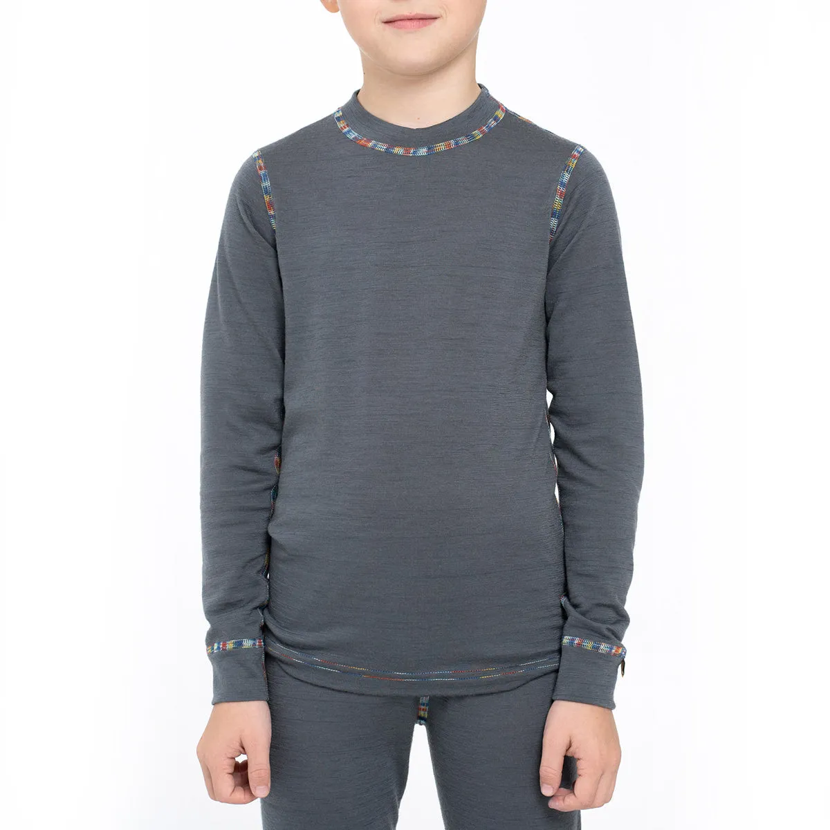 Kids' 160 Thermal Long Sleeve Crew Perfect Grey