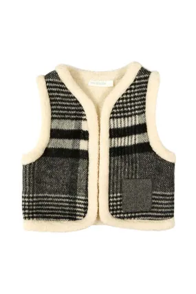 Kids Oaks of Acorn Fuzzy Monochrome Vest