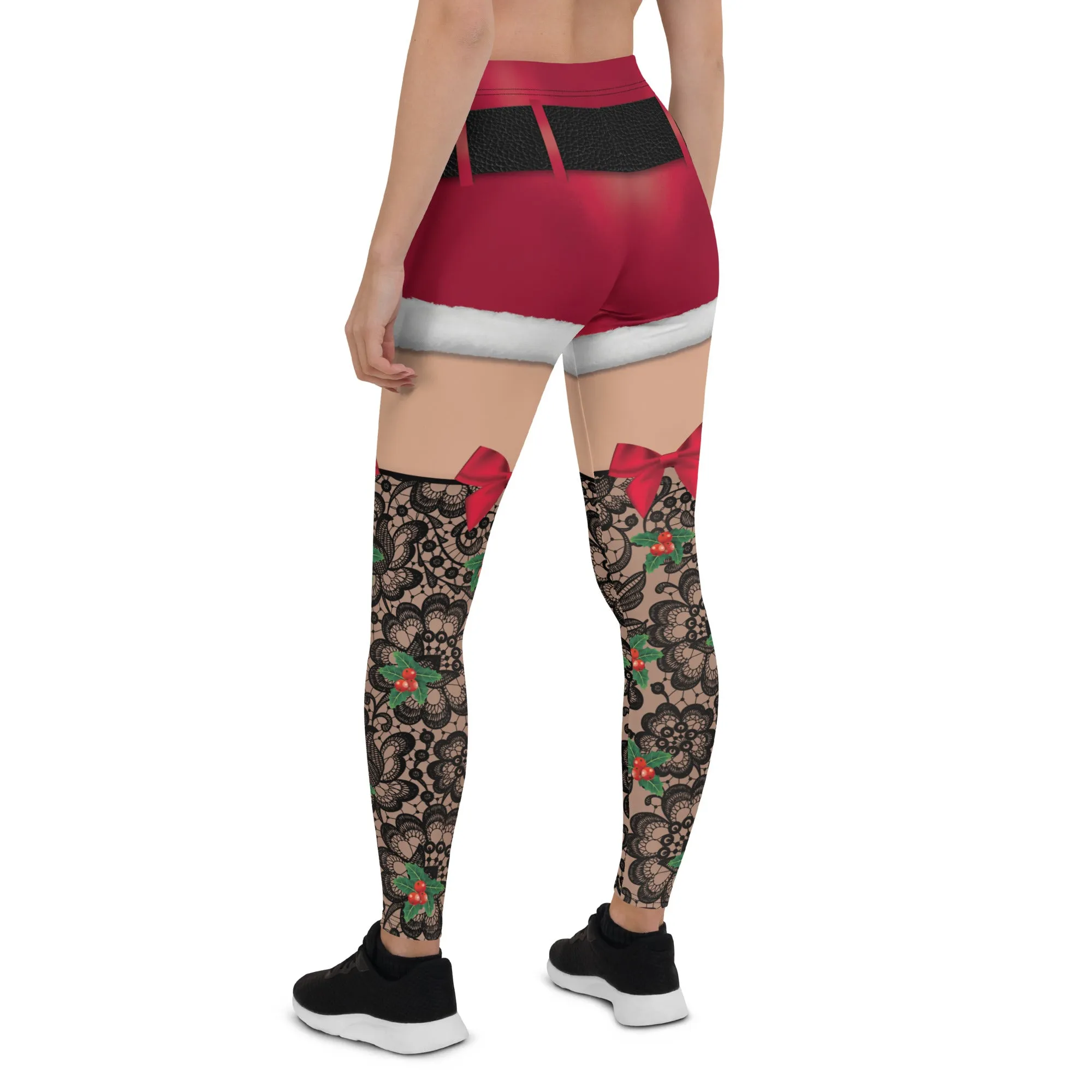 Lace Christmas Leggings