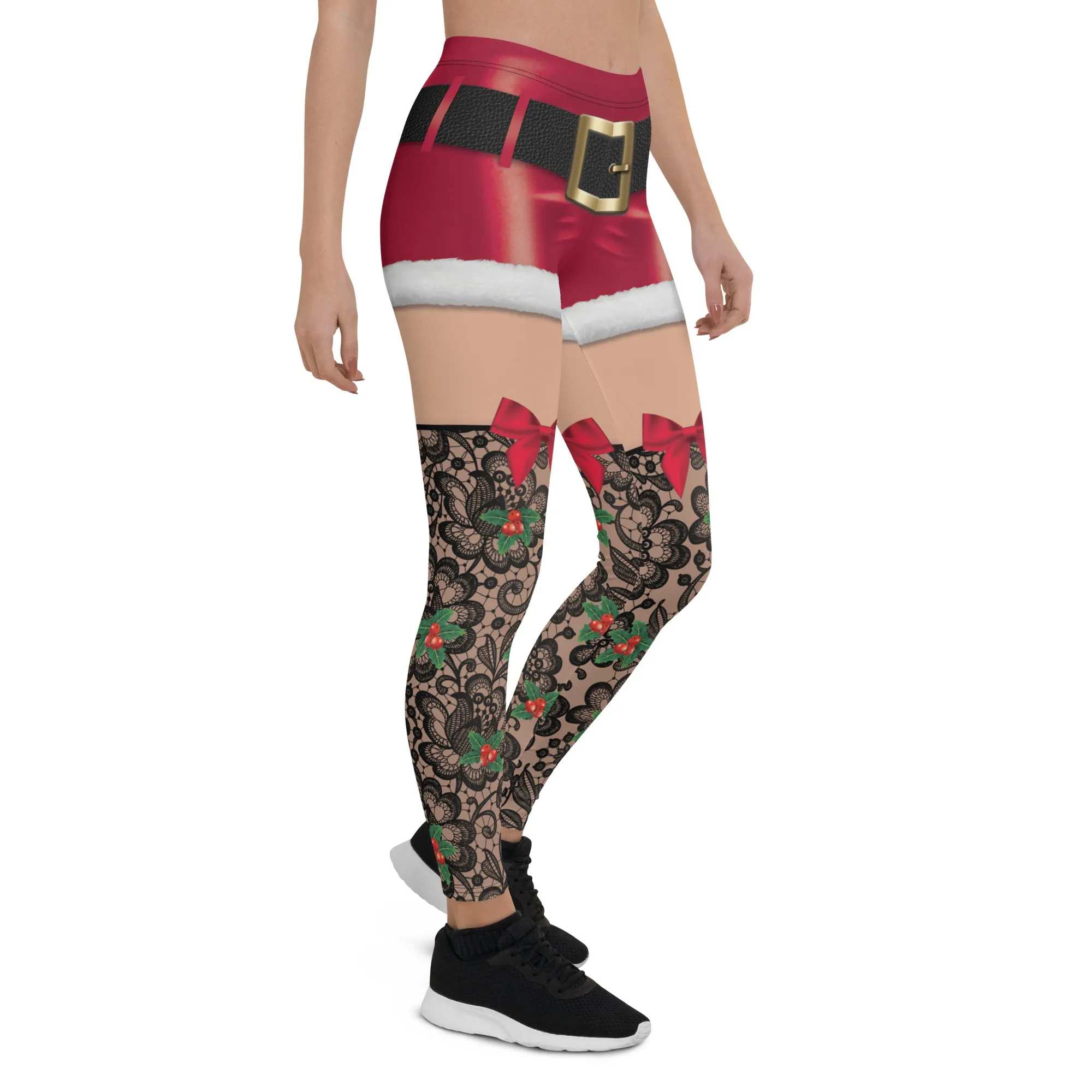 Lace Christmas Leggings