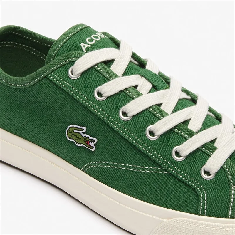 Lacoste Mens Backcourt Trainers Green/Off White