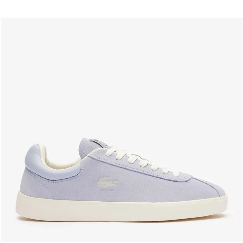 Lacoste Mens Baseshot Trainers Light Blue/Off White