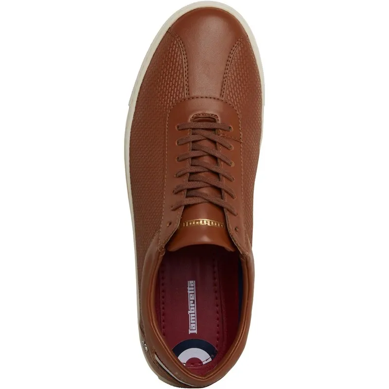 Lambretta Mens Polter Trainers Tan