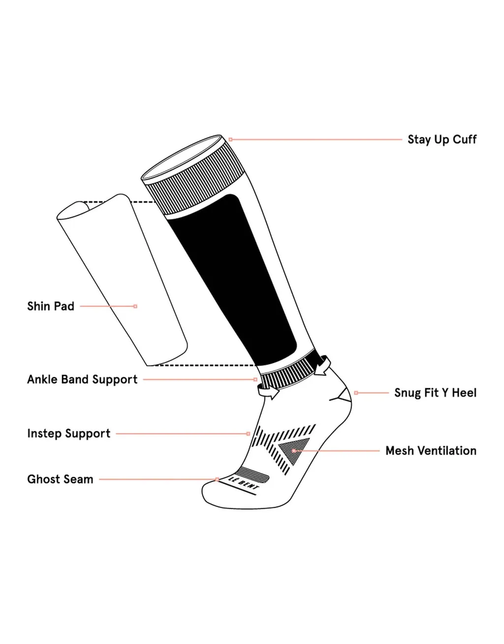 Le Bent Targeted Cushion Ski Socks