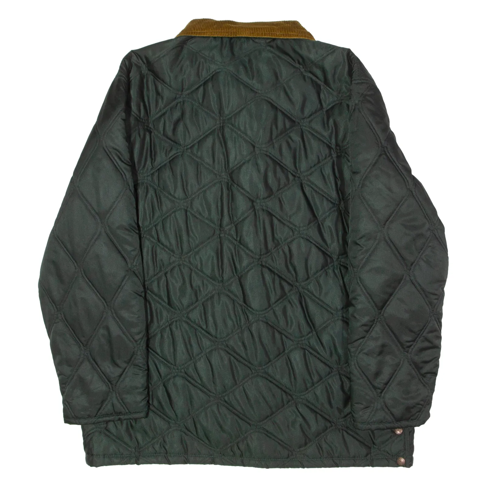 LEE COOPER Mens Quilted Jacket Green 90s Diamond L