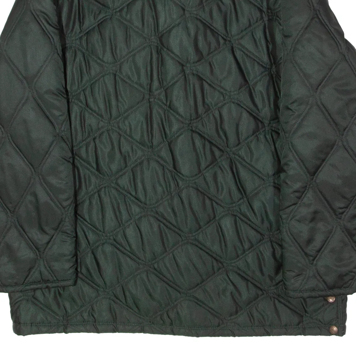 LEE COOPER Mens Quilted Jacket Green 90s Diamond L