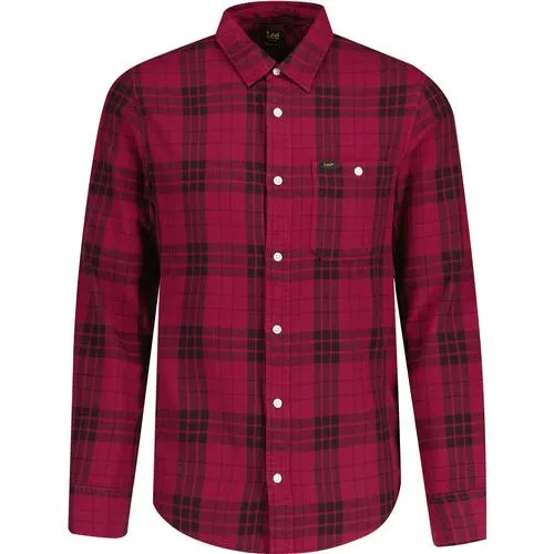 Lee Jeans Leesure Retro Check L/S Shirt (Port)