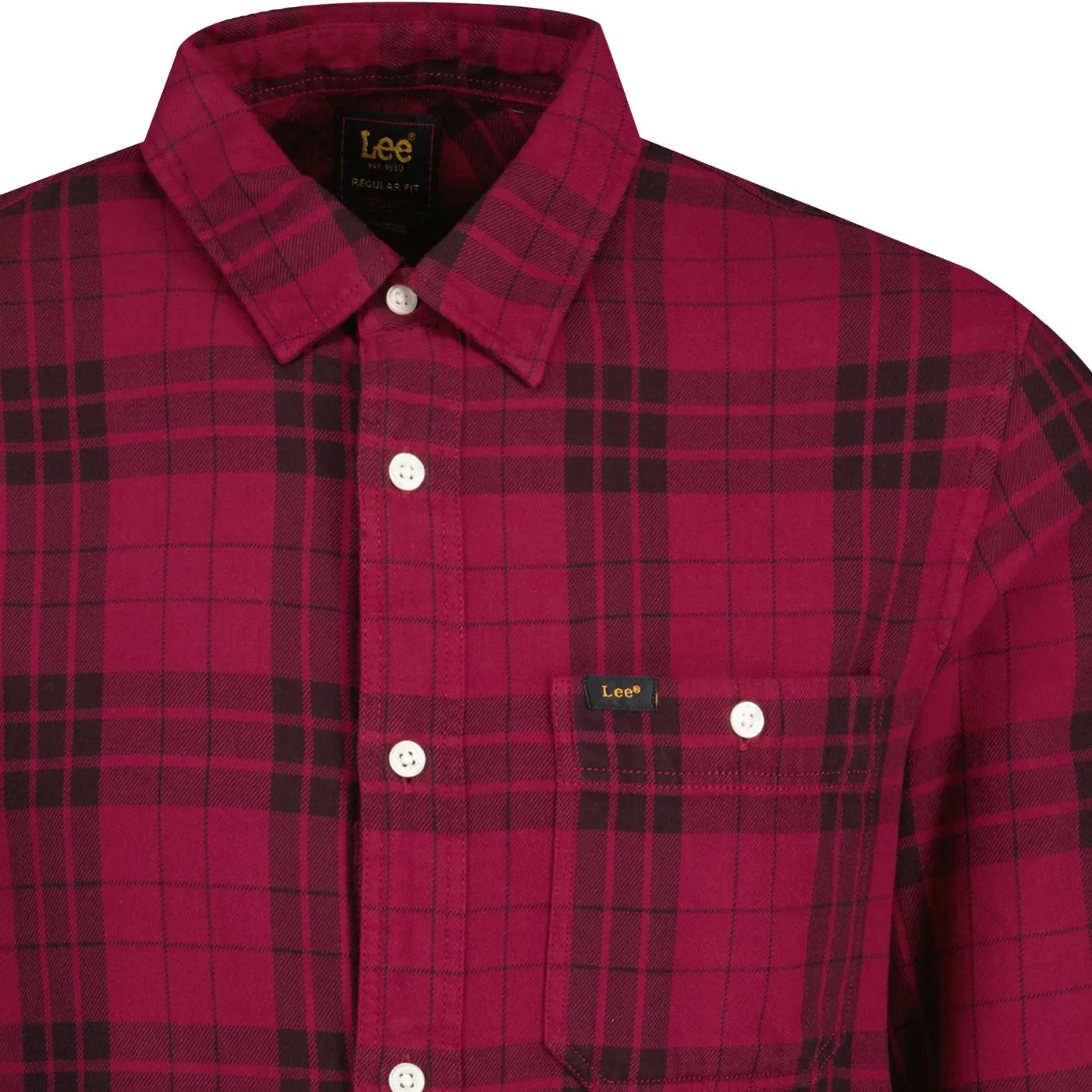 Lee Jeans Leesure Retro Check L/S Shirt (Port)