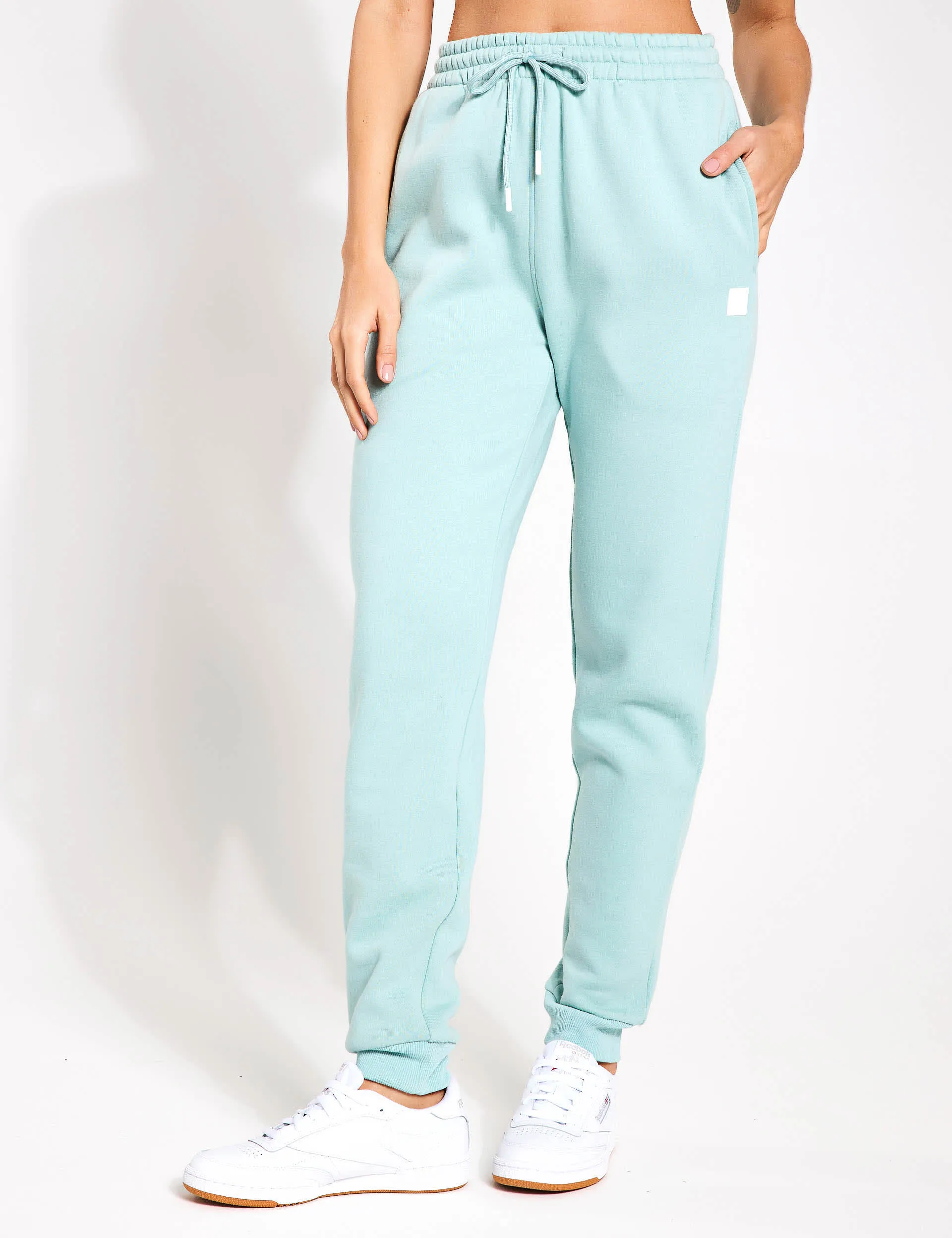 Lilybod Women's Millie Cotton Rich Cuffed Slim Fit Joggers - Pale Blue, Pale Blue