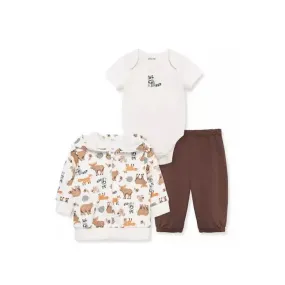 Little Me - 3Pk Baby Boy Woodland Hoodie Set