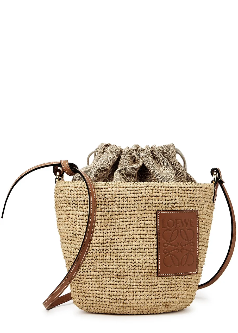 LOEWE X Paula's Ibiza Pochette sand raffia shoulder bag -                         -                     -                