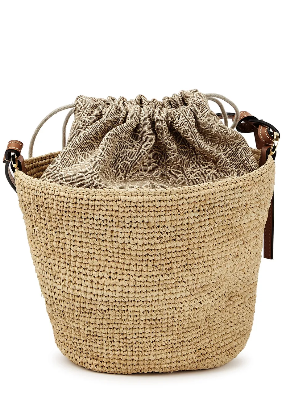 LOEWE X Paula's Ibiza Pochette sand raffia shoulder bag -                         -                     -                