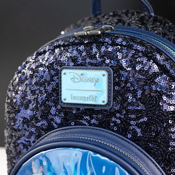 Loungefly x Disney Villains Hercules Hades, Panic and Pain Snow Globe Mini Backpack