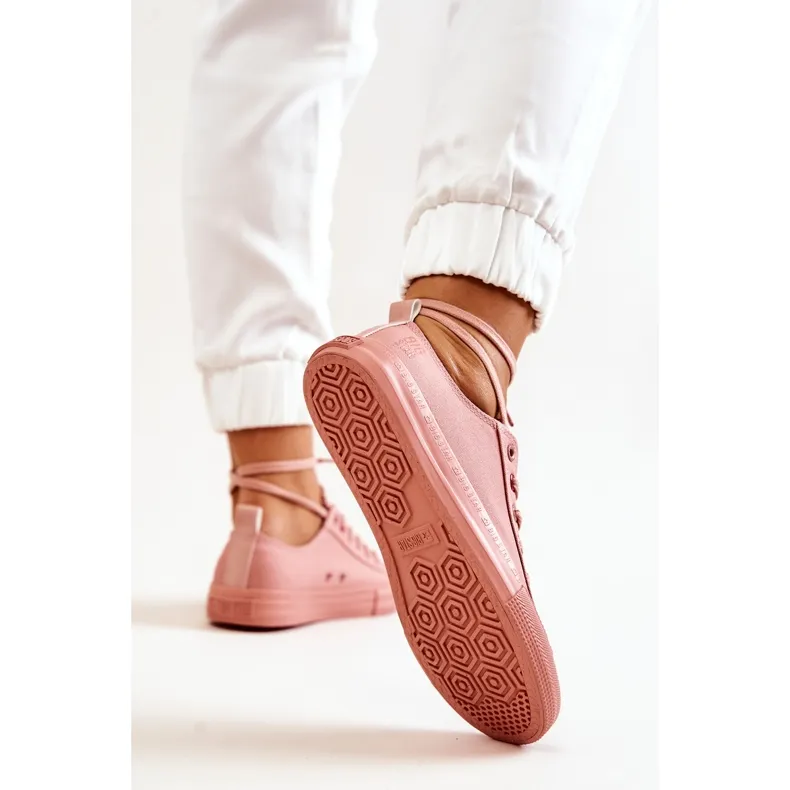 Low Sneakers Big Star JJ274005 Dark pink