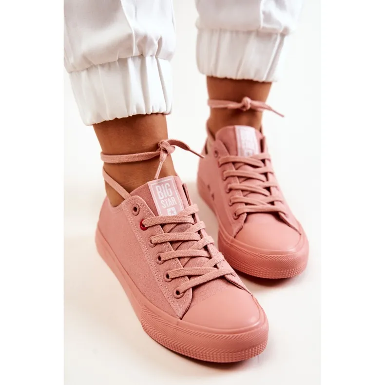 Low Sneakers Big Star JJ274005 Dark pink