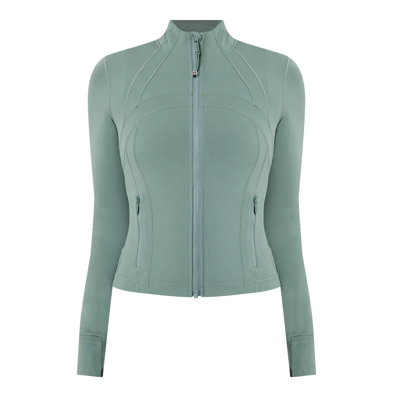 LULULEMON Define Cropped Zip-Up Jacket - Grey Eucalyptus