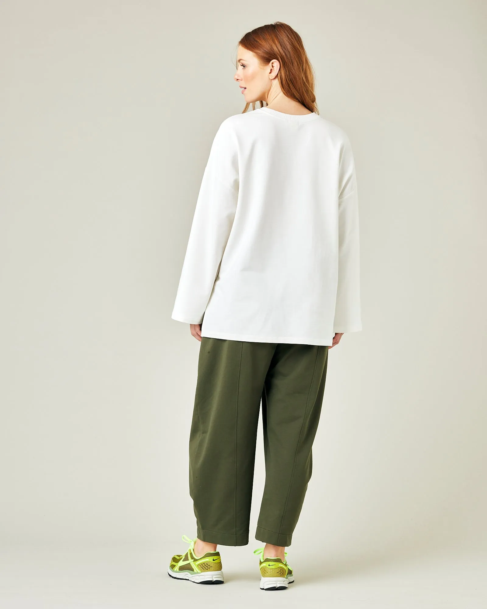 Mabel Olive Jersey Trousers