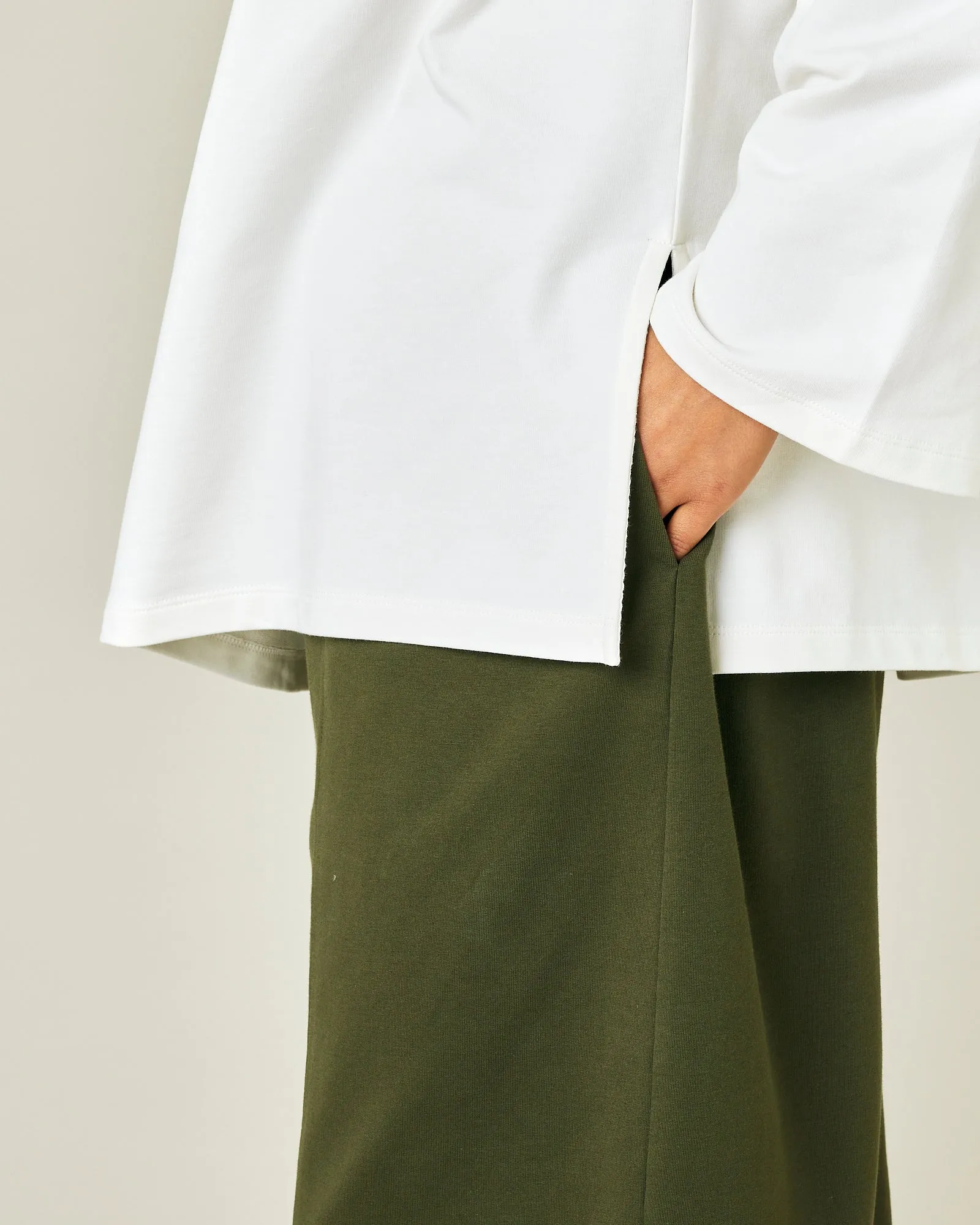 Mabel Olive Jersey Trousers