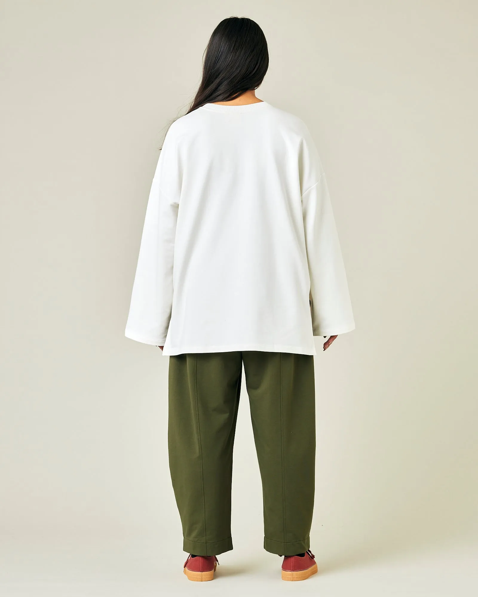 Mabel Olive Jersey Trousers