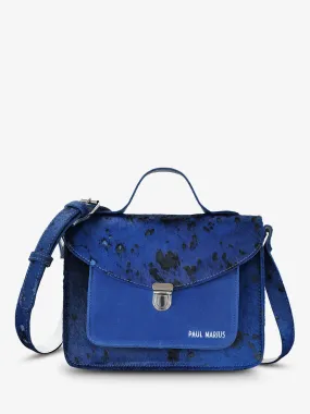 Mademoiselle George Rodeo Trip Cerulean - blue leather shoulder bag for woman | PAUL MARIUS