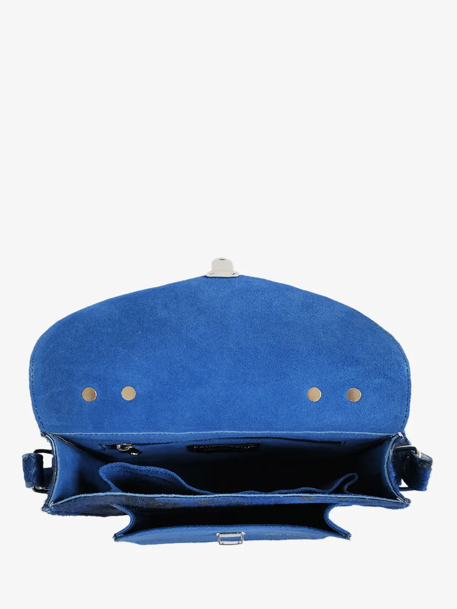 Mademoiselle George Rodeo Trip Cerulean - blue leather shoulder bag for woman | PAUL MARIUS