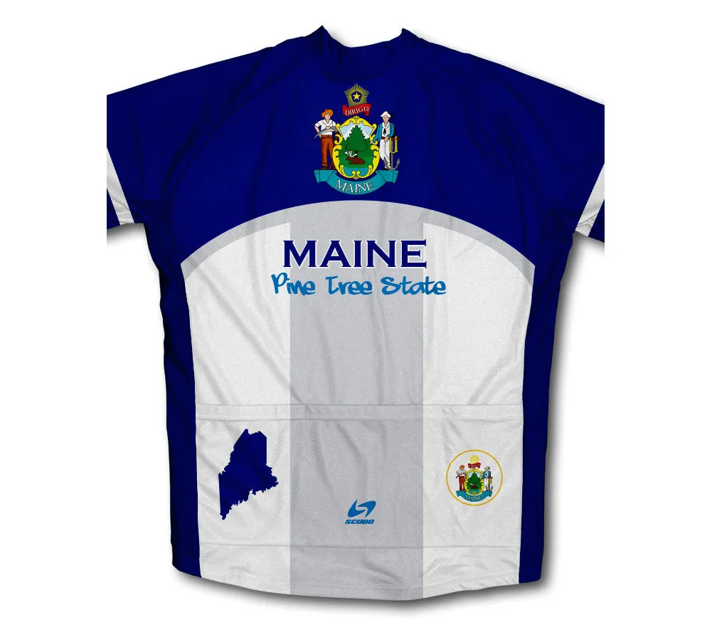 Maine Flag Winter Thermal Cycling Jersey