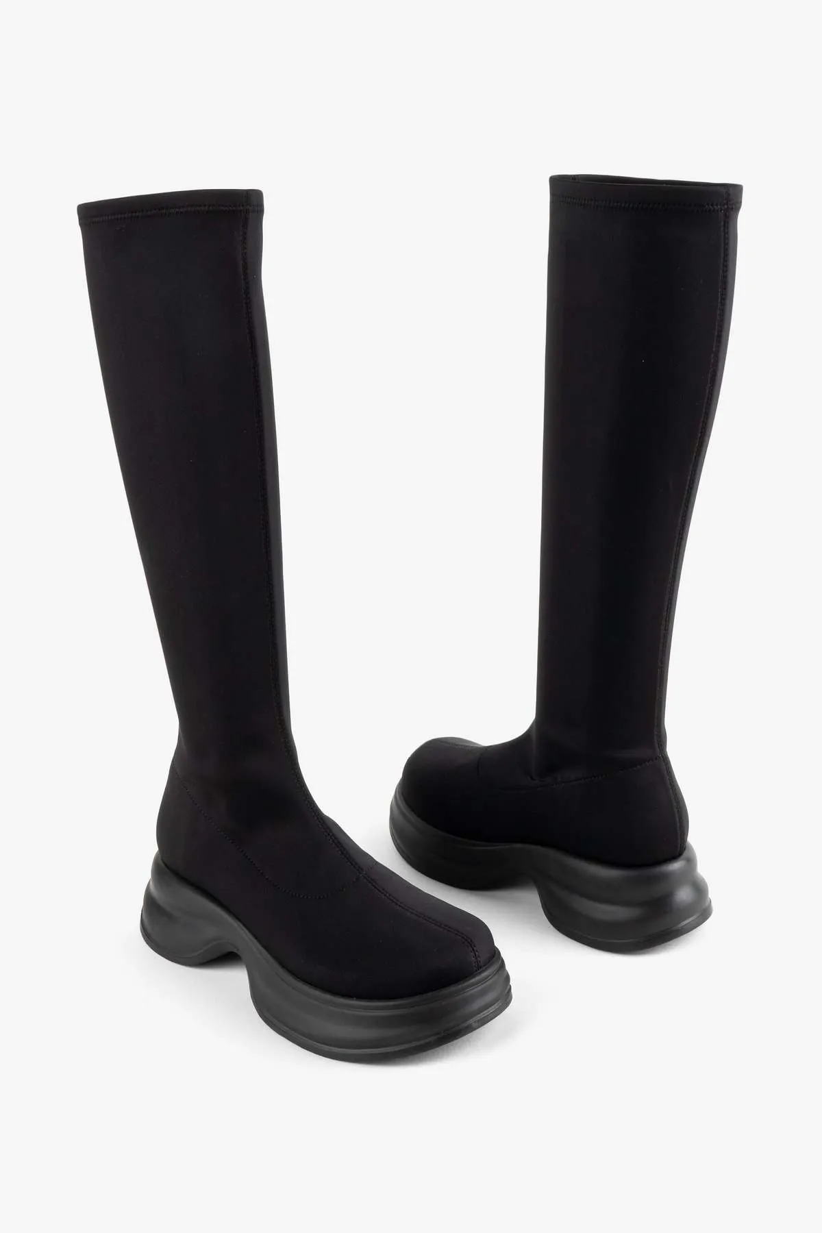 MALMO STRETCH KNEE HIGH BOOT - Black