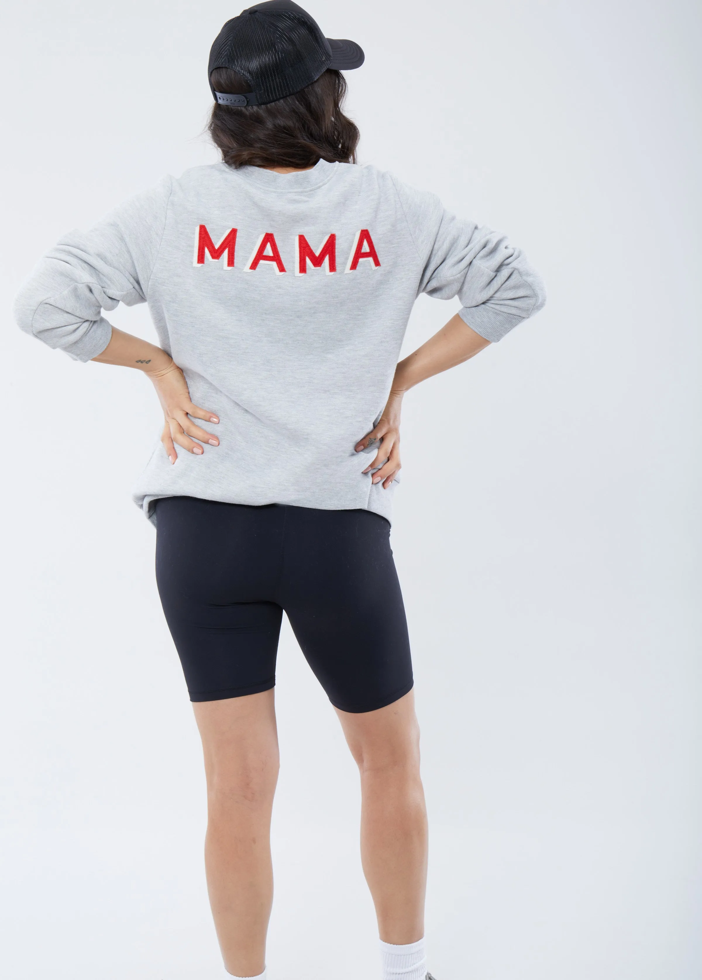 Mama Maternity Soft Knit Sweatshirt Gray