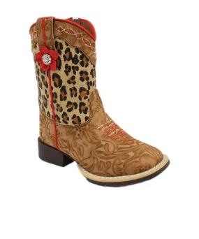 M&F Western Toddler Twister Avery Leopard Print Boot