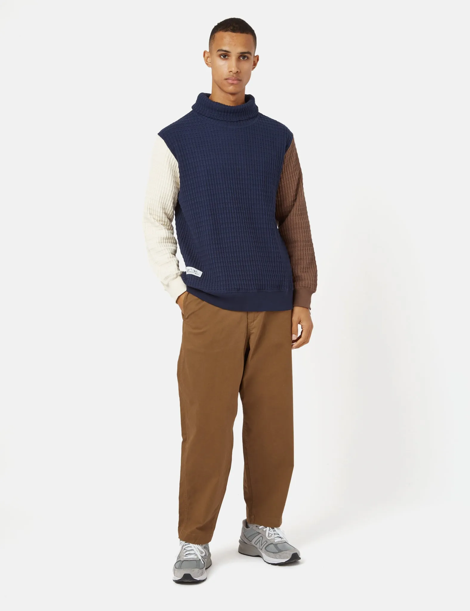 Manastash Snug Thermal Bulky Neck Sweatshirt - Panel