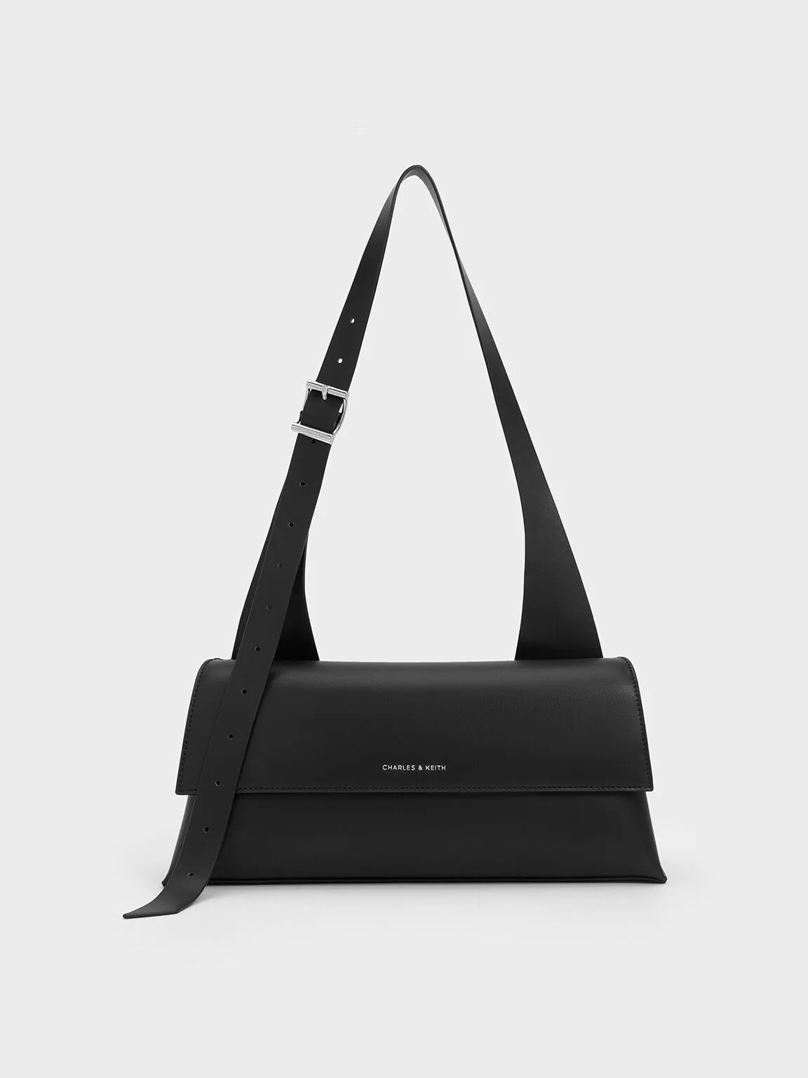 Marceline Trapeze Shoulder Bag - Noir