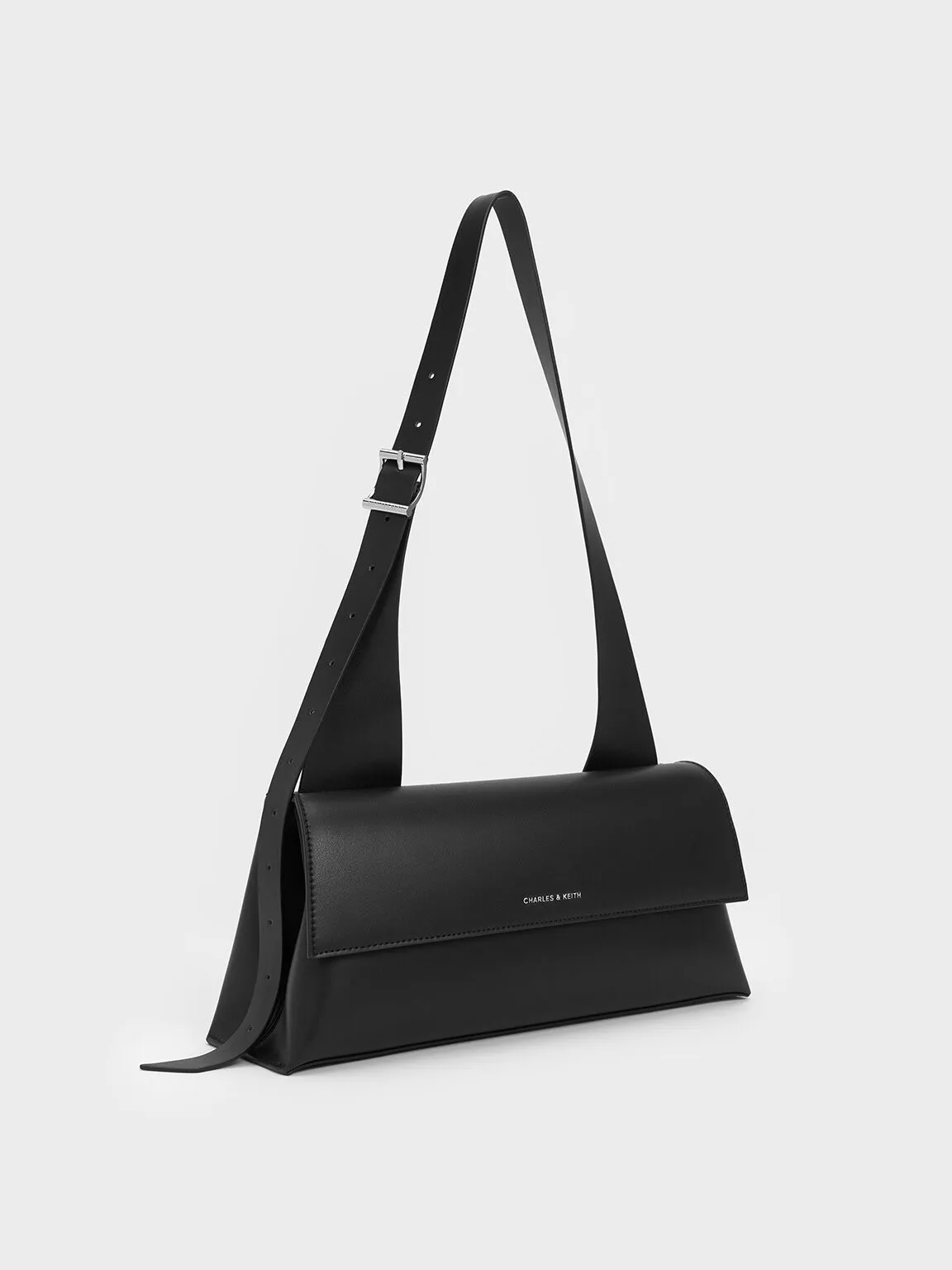 Marceline Trapeze Shoulder Bag - Noir