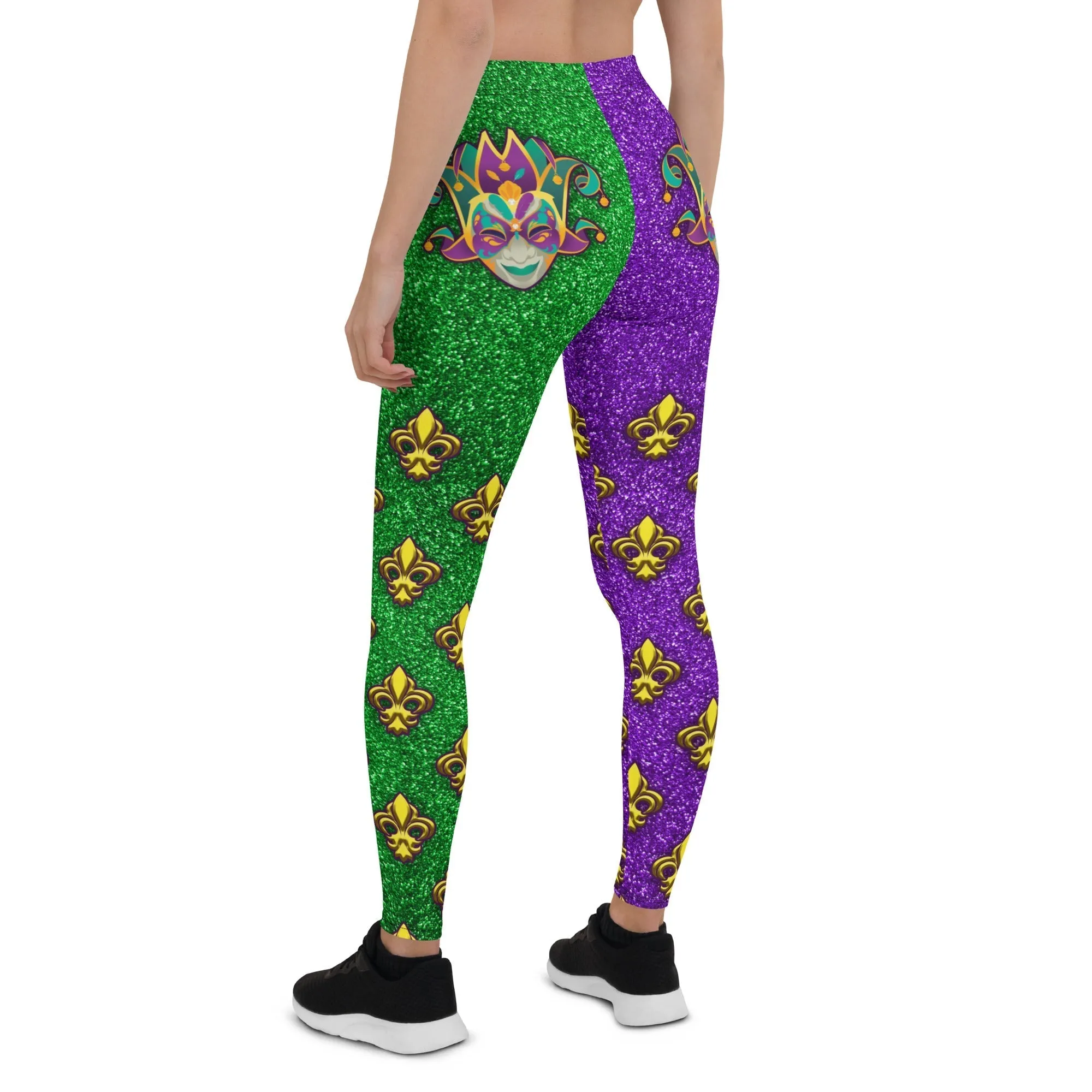 Mardi Gras Mask Leggings